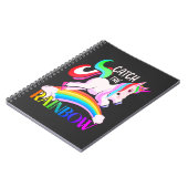 Vang het Regenboog Eenhoorn Ontwerp Notitieboek (Linkerzijde)