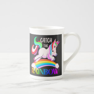 Vang het Regenboog Eenhoorn Ontwerp Porselein Kop