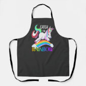 Vang het Regenboog Eenhoorn Ontwerp Schort (Voorkant)