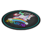 Vang het Regenboog Eenhoorn Ontwerp Snijplank (Hoek)