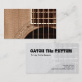 Vang het ritme - Sepia CloseUp 1 Visitekaartje (Voorkant / Achterkant)