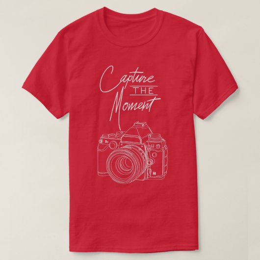 Vang het Shirt van de Fotografie van de Camera van (Design voorkant)