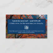 Vang het volgende blad - Seizoensgebonden Herfst D Kortingskaartje (Voorkant)