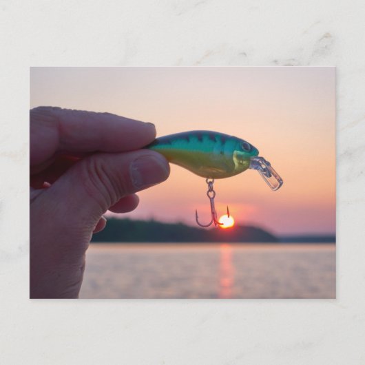 Vang het zonsondergang briefkaart (Voorkant)