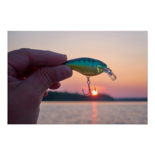 Vang het zonsondergang poster (Voorkant)