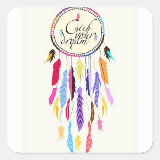 Vang je dromen Dreamcatcher Stickers (Voorkant)