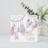 Vang je droom uitnodiging (Staand voorkant)