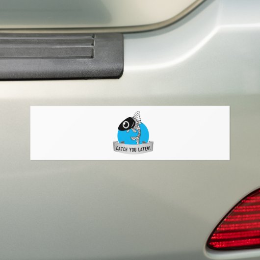 Vang je later bumpersticker (Op auto)