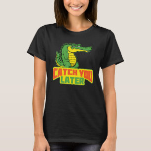 Vang je later Casual krokodil T-shirt