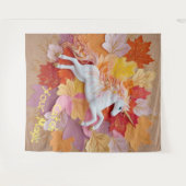 Vang je magische herfsteenhoorn gouden pasteltinte wandkleed (Voorkant (horizontaal))