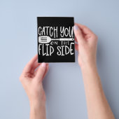 Vang je op de keerzijde| Grappig citaat Flyer (Hand)