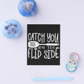 Vang je op de keerzijde| Grappig citaat Flyer (Enkel)