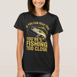 Vang Los Herhaal Bruine Forel Vliegvisserij T-shirt
