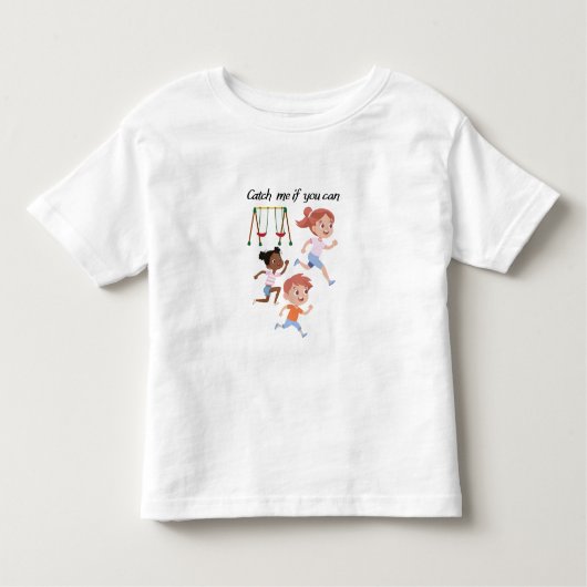 Vang me als je kunt kinder shirts (Voorkant)