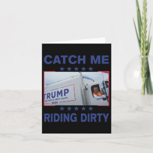 Vang me rijden vuile grappige vuilnis voor Trump s Kaart