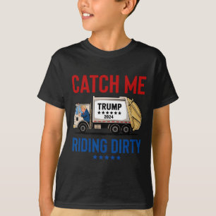 Vang Me Rijdend Vuil Garage Stem Trump Truck Trump T-shirt