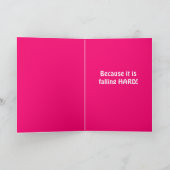 Vang mijn hart! Moderne roze harten valentijnsdag Kaart (Binnen)