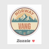 Vang, Noorwegen Norway Sticker (Vel)