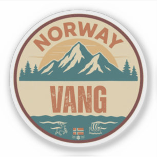 Vang, Noorwegen Norway Sticker