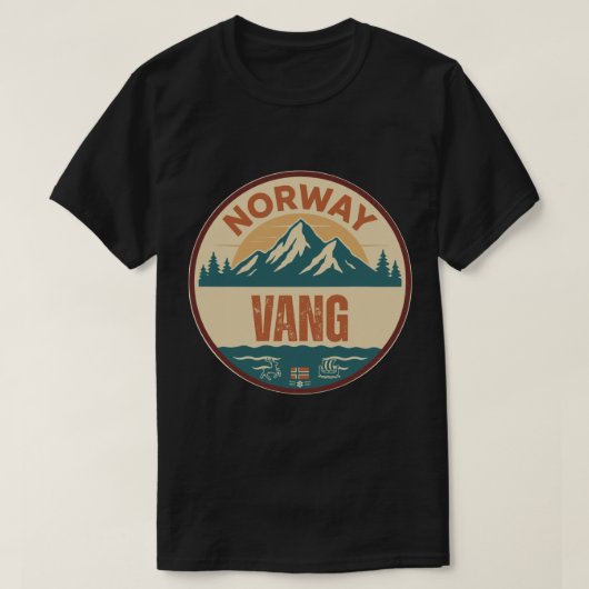 Vang, Norge Noorwegen T-shirt (Design voorkant)