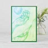 Vang of gooi? - Groen vlak Kaart (Staand voorkant)