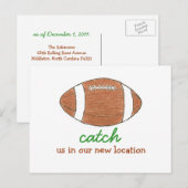 "Vang ons op onze nieuwe locatie" adreswijziging Aankondigingskaart (Voorkant / Achterkant)