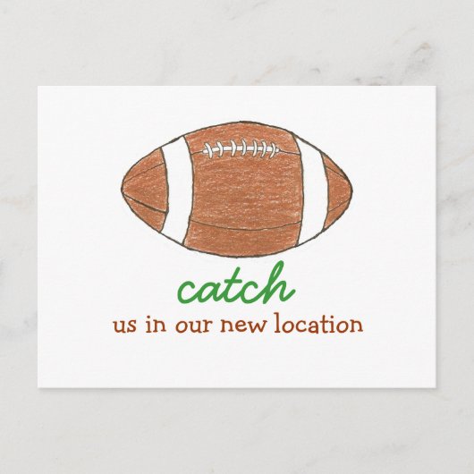 "Vang ons op onze nieuwe locatie" adreswijziging Aankondigingskaart (Voorkant)