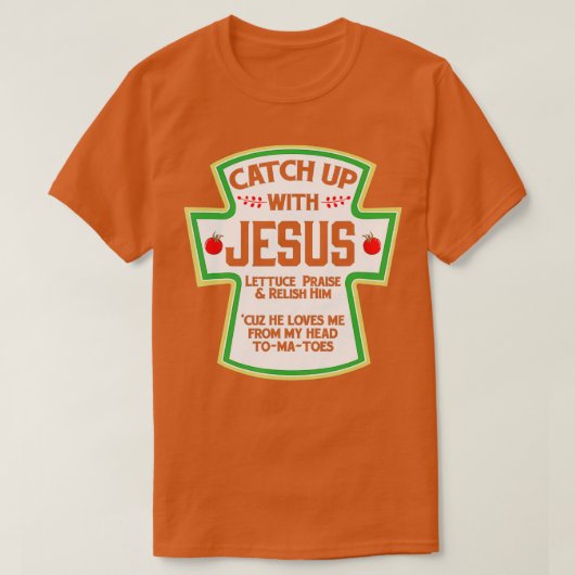 Vang op met Jezus Shirt Christelijke Funny Shirt G (Design voorkant)