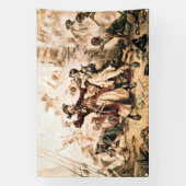 Vang, Piraat Blackbeard, Queen Anne's Revenge Spandoek (Verticaal)