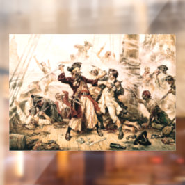 Vang, Piraat Zwartbaard, Queen Anne's Revenge Raamsticker