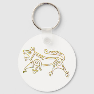 Vang Runestone-Gold contour sleutelhanger