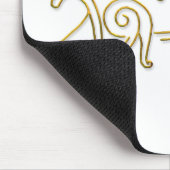 Vang Runestone-gold contourmousepad Muismat (Hoek)