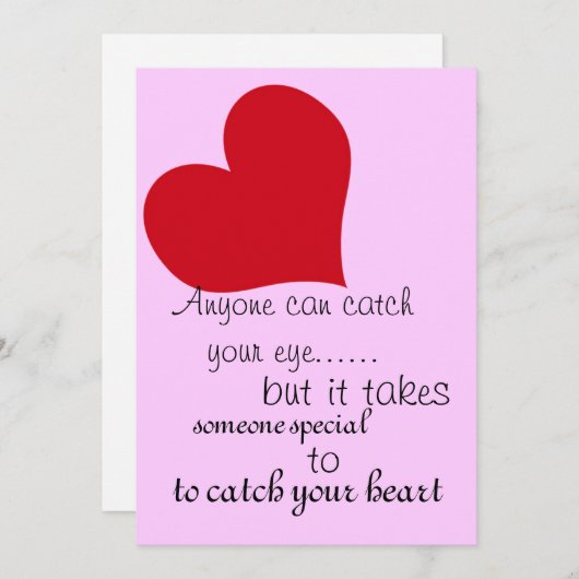 Vang uw Kaart van het Hart ~ Valentijn (Voorkant / Achterkant)