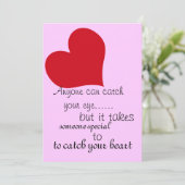 Vang uw Kaart van het Hart ~ Valentijn (Staand voorkant)