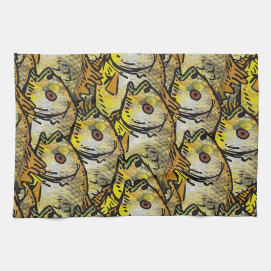 Vang van de dag (St. Andrew) Theedoek (Horizontaal)