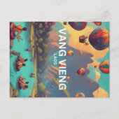 Vang Vieng Briefkaart (Voorkant)