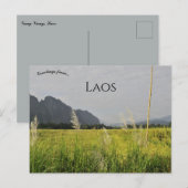Vang Vieng Laos Briefkaart (Voorkant / Achterkant)