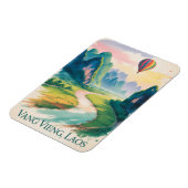  Vang Vieng Laos Hot air Balloon Travel  Magneet (Linkerzijde)