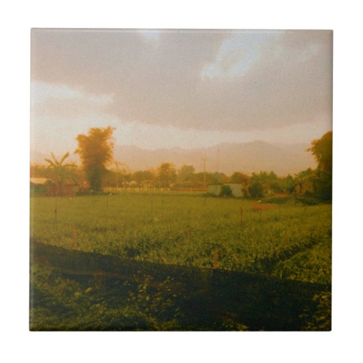 Vang Vieng - Laos Tegeltje (Voorkant)