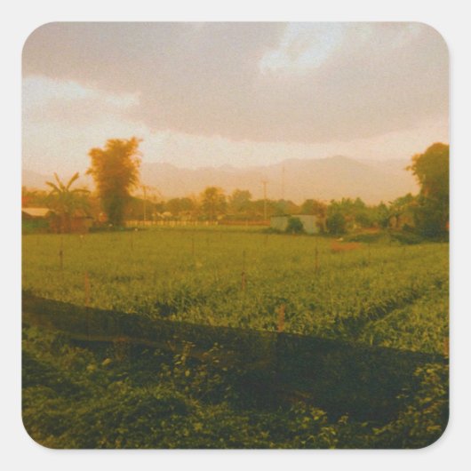 Vang Vieng - Laos  Vierkante Sticker (Voorkant)