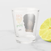 Vang vluchten niet gevoelens, zwarte vrouw shot glas (Achterkant)