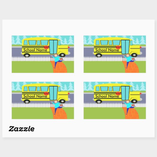 vangen van de schoolbus Stickers (Vel)
