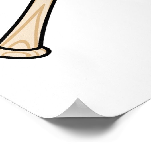 vangermasker en bats baseball icon poster (Hoek)