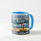 VANGNAP EN SNOWFLAKTEN OP SHARON SHARPE MOK (Voorkant rechts)