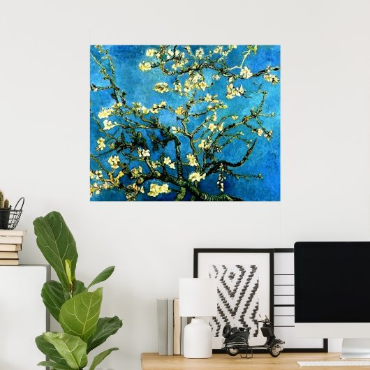 VanGogh Almond Tree Blossoms Poster (Thuiskantoor)