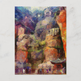 vangogh-Leshan-Giant-Buddha-in-China Briefkaart