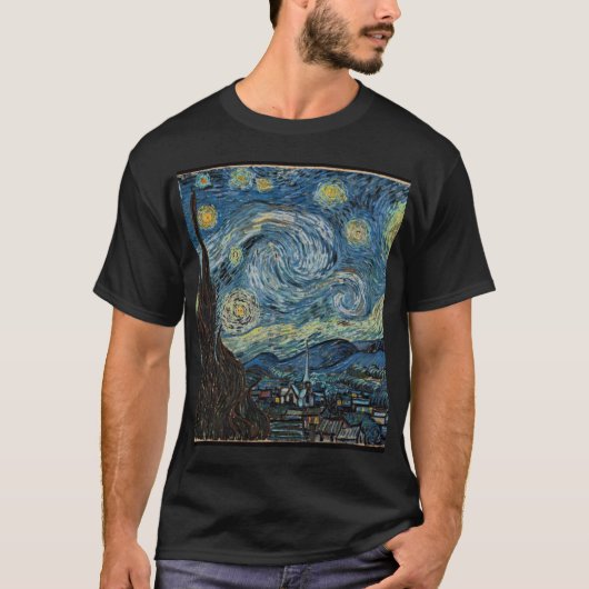 vangogh-starry night Edit T-shirt (Voorkant)