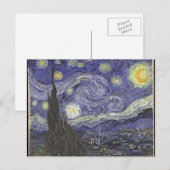 vangogh-starternacht briefkaart (Voorkant / Achterkant)