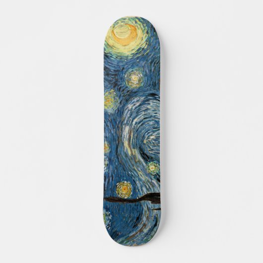 Vangogh Sterrennacht Skateboard Oldschool (Voorkant)