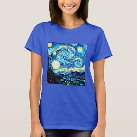 VanGogh, Sterrennacht T-shirt (Voorkant)